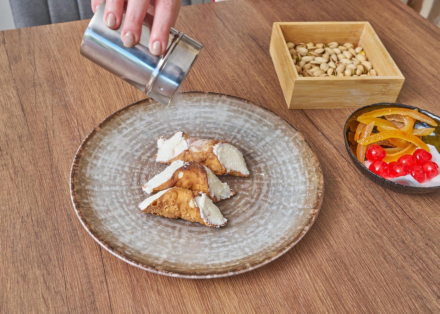 Palermo cooking class in a villa with a view making pasta and cannoli